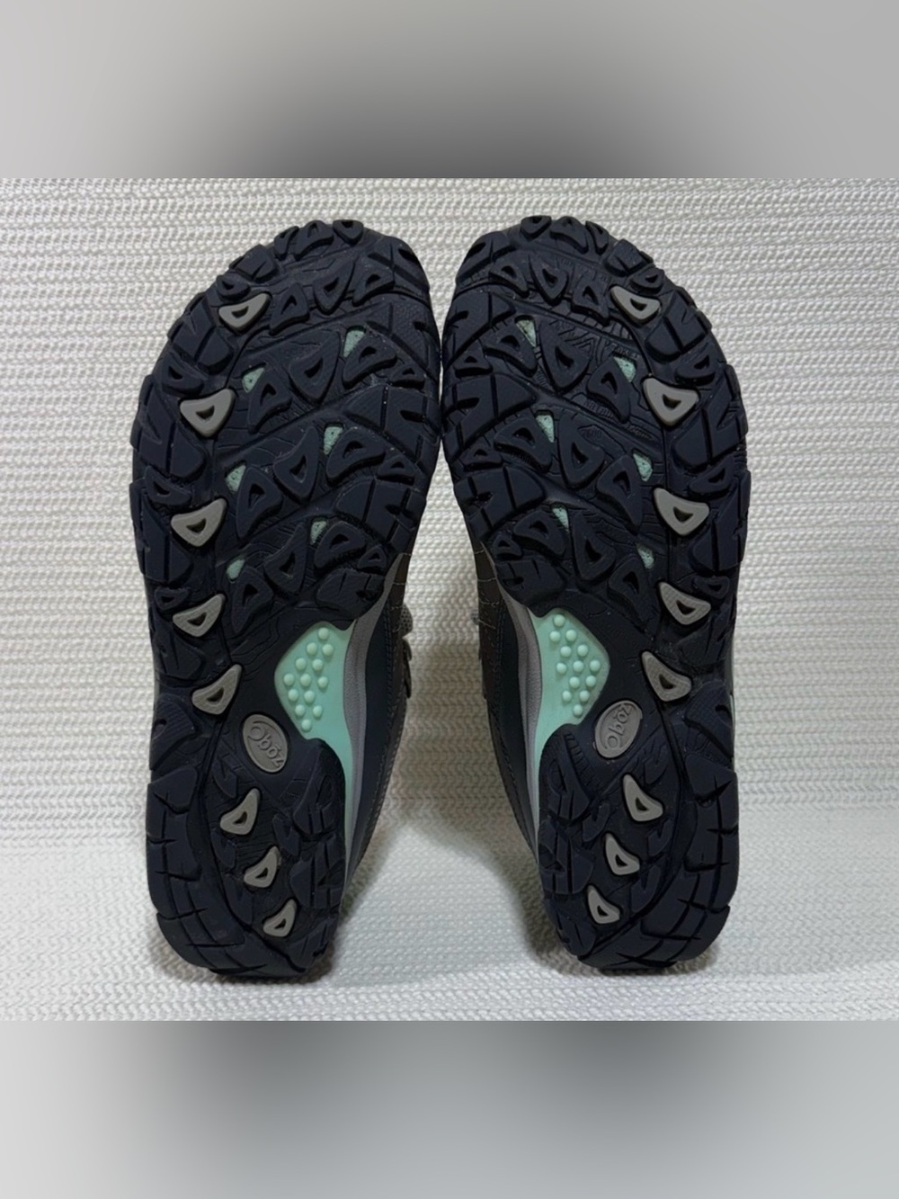 Oboz B-DRY Waterproof Hiking Shoes Gray Aqua Women’s Size 11 - Picture 5 of 7